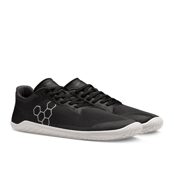 Vivobarefoot Exercise: Vivobarefoot Geo Racer II Shoes Womens TVG489713 Black